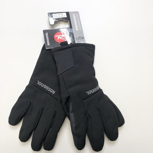 Rossignol Other - Rossignol Midweight Mens M Black Gloves Water Resistant iTip Smartphone Touch